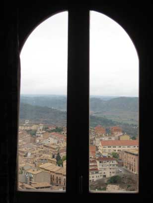 vista desde dentro del castillo